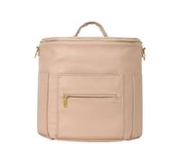 FAWN DESIGN The Original Diaper Bag, Faux Leather Diaper Bag Backpack, Adjustable Detachable Straps, 12 Pockets, Large Capacity Baby Bag for Mom, 13 x 13.5 x 7 inches (Bag Only)