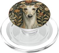 Fawn Italian Greyhound Floral Vintage Style PopSockets PopGrip for MagSafe