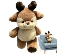 Fawn Plush - Cute Soft Collectible Home Decors, Deer Stuffy Elk Plush Stuffed Animals, Miniature Wildlife Forest Toy Figurines, Kids Bedroom Nursery Sofa Couch Cushions, Office Car Interior Holiday