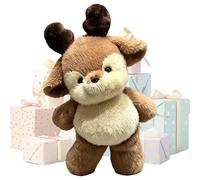 Fawn Plush - Cute Soft Collectible Home Decors, Deer Stuffy Elk Plush Stuffed Animals, Miniature Wildlife Forest Toy Figurines, Kids Bedroom Nursery Sofa Couch Cushions, Office Car Interior Holiday