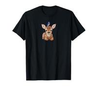 Fawn with Bluebird Bird Animal Lover Biologist T-Shirt