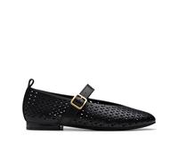 Clarks Women's Fawna Jane Ballet Flat, Black Leather, 3 UK