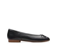 Clarks Women's Fawna Lily Ballet Flat, Black Leather, 5.5 UK