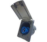 Fawo Grey Flush Mains Inlet with Magnetic Lock 01746T10499