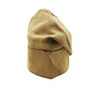 FAWZAN Handmade Yoruba ASO-Oke Gobi Cap - Traditional African Men’s Hat | Authentic Nigerian Agbada & Kaftan Cap |Cultural Wedding & Party Headwear (UK, Alpha, M, Brown)