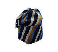 FAWZAN Handmade Yoruba ASO-Oke Gobi Cap - Traditional African Men’s Hat | Authentic Nigerian Agbada & Kaftan Cap | Cultural Wedding & Party Headwear (UK, Alpha, M, Navy & Blue)
