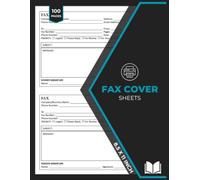 Fax Cover Sheets Book: Message Tracker for HR, Small Business, Payroll... | Business Fax Templates | 100 Forms