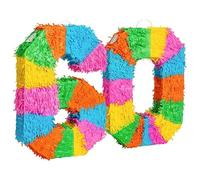 Fax Potato 60th Birthday Pinata Set with Stick & Blindfold - Blue Stick - Mexican Kids Girls Boys Birthday Large Party Parties Games Decorations Kit