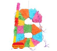 Fax Potato Cardboard Pinata Stick & Blindfold Set - Number 6 Party Decoration Fax Potato Multicolor