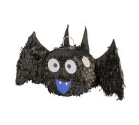 Fax Potato Halloween Bat Pinata with Blindfold - Black Bat Scary Halloween Pinata Birthday Spooky Trick or Treat Celebration Hanging Party Decoration Creepy Easy to Fill