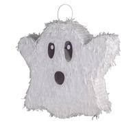 Fax Potato Halloween Ghost Pinata with Blindfold - White Ghost Scary Halloween Pinata Birthday Spooky Haunting Celebration Trick or Treat Hanging Party Decoration Creepy Easy to Fill