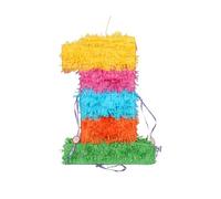 Fax Potato Number 1 Pinata Set with Stick & Blindfold - Blue Stick - Mexican Kids Girls Boys Birthday Large Party Parties Games Decorations Kit
