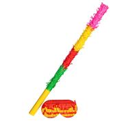 Fax Potato Pinata Buster Stick & Blindfold Set - Rainbow Fax Potato Multicolor