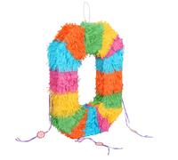 Fax Potato Pinatas Number 0 Cardboard Pinata - W35cm x D7.5cm x H50cm - Multi Fax Potato Multicolor