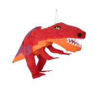 Fax Potato T-Rex Pinata Set - Red - 2pc Fill Your Own Mexican Kids Girls Boys Birthday Party Parties Games Decorations Kit Fax Potato Red
