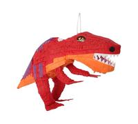 Fax Potato T Rex Pinata with Blindfold (W59 x D22 x H30cm) Fill Your Own Kids Large Party Supplies Themed Birthday Accessory Fun Decoration Pinata for Kids Parties & Games