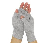 Faxianther 1 Pair Compression Gloves Fingerless Rheumatoid Arthritis Gloves Joint Pain Relief Hand Support Wrist Brace Breathable Comfortable Warmth Mittens for Men Women Office Typing Outdoor Sports