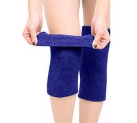 Faxianther Adutls Teens Thicken Thermal Knee Braces Leg Warmers Winter Stretchy Soft Warm Knee Pads Leg Sleeves Support Protector for Ski Riding Hiking Camping Arthritis, 1 Pair