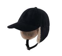 Faxianther Elders Winter Windproof Trapper Hat Men Women Thick Warm Faux Fur Lining Russian Cap Ushanka Snow Proof Cycling Camping Running Ski Cap Wide Brim Visor Hunting Hat with Ear Flap