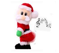 Faxianther Electric Dancing Singing Santa Claus Battery Operated Musical Moving Shaking Body Santa Claus Doll, Christmas Decorations Ornament Holiday Xmas Party Supplies Home Decor Kids Gift