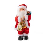 Faxianther Funny Singing Dancing Santa Claus with Glowing Red Lantern & Gift Package, Animated Electric Shake Christmas Santa Musical Gifts Christmas Home Party Decor