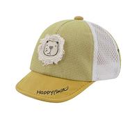 Faxianther Infant Babies Soft Cotton Peak Cap Toddlers Breathable Mesh Sun Protection Hats Anti-UV Supple Brim Visor Hats Baseball Caps Outdoor Headwear Yellow