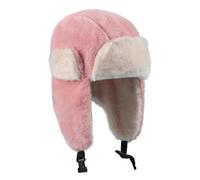 Faxianther Kids Fuzzy Trapper Hats with Lovely Cat Ear, Girls Boys Winter Warm Cozy Faux Fur Lining Full Hood Hat Ushanka Russian Hat Windproof Camping Cycling Ski Earflap Hats Balaclava for 3-8 Yrs