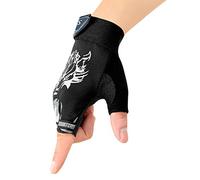 Faxianther Kids Non-Slip Cycling Gloves Adjustable Bicycle Scooter Skate Half Finger Gloves Child Girls Boys Shock-Absorbing Short Fingerless Gloves for Skateboard Roller Skating Biking