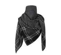 Faxianther Men's Large Arab Shemagh Scarf Teen Boys Traditional Middle East Keffiyeh Headscarf Arabic Scarf Wrap Muslim Prayer Turban Bandana Breathable Soft Cotton Desert Head Cover