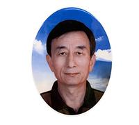 Faxianther Personalised Headstone Memorial Photo Tile Monument Portrait Oval Customised Grave Tombstone Photo Waterproof Colorful Gravestone Picture for Cemetery Memory Mother/Father Pets