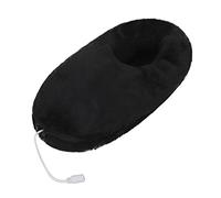 Faxianther Thick Padded Electric Heated Slippers, Adults Olders USB Rechargeable Heating Pad Bootie Foot Warmer Winter Anti-Slip Indoor Slippers Thermal Pull on Shoes Boots Footwear