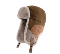Faxianther Thick Plush Windproof Hat for Men Women, Winter Warm Ushanka Russian Hat Cold Proof Ski Cap Earflap Hat Runing Hunting Cycling Camping Trapper Hat Full Hood Hat Headwear