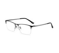 FAXIOU Blue Light Blocking Reading Glasses, Classic Half Armour Glasses for Computer Readers, Anti Fatigue Glasses for Men and Women, metallic, 3.5 x