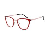 FAXIOU Reading Glasses Plain Comfortable Round Blue Light Blocking Durable Metal Frame Computer Reader for Men Women, Rose Gold, 3.25x