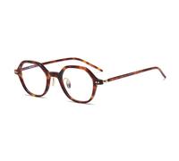 FAXIOU Vintage Reading Glasses for Men Women Super Lightweight Acetate Frame Blue Light Blocking Computer Reader Anti-Glare Glasses, Tortoise, 2.00x