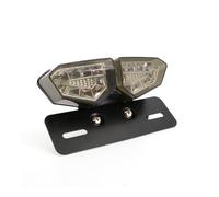 faxiulan Motorcycle Rear Light Motorcycle Universal LED Brake Tail Rear Light Motorbike License Plate Lamp For Chopper For Bobber