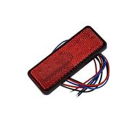 faxiulan Turn Signal Lights 12V Rectangle Motorcycle Reflector Tail Brake Turn Signal Light Lamp Car ATV Reflectors Truck Side Warning Lights