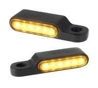 faxiulan Turn Signal Lights 2pcs Handlebar Turn Signals Motorcycle Running Light Blinker Front Sequential Indicators with 8mm Rearview Mirror Bolts