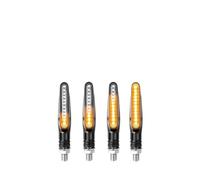 faxiulan Turn Signal Lights 2PCS Motorcycle Turn Signals Light Tail Flasher Flowing Water Blinker Bendable Flashing Lights