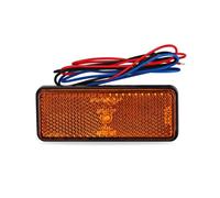 faxiulan Turn Signal Lights Tail Light Motorcycle Rectangle Reflector Brake Lamp Rear Car ATV Reflectors Truck Side Warning Lights