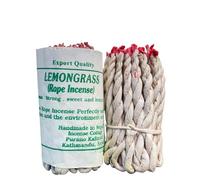 Fay Bless Handmade Rope Incense from Nepal 2 Bundles (Lemongrass)