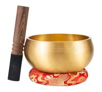 Fay Bless Handmade Tibetan Singing Bowl Set - Nepalese Sound Bowl for Meditation, Yoga & Chakra Balancing, Decorative Mindfulness Gift (15.5cm/6.1in)
