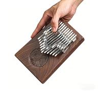 Fay Bless Kalimba Thumb Piano, Portable Mbira Finger Piano, Handcrafted Wood Musical Instrument, Easy to Learn Instrument for Beginners (A-Ex24-BlackWalnut-Case)