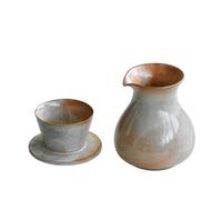 Fay Bless Vintage Ceramic V60 Coffee Dripper Set - Handmade Rustic Pour Over Coffee Brewer with Mug & Pot (3)