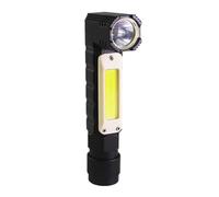 Fay Bless Worklight Led Magnetic Rechargeable, Flash Light with Clip and Magnetic Base,XPG+COB LED,Automotive Tools for Car,pickup,trcuck,hiking,camping (L,Black)