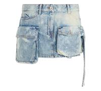 Fay Cargo Mini Skirt - female - The Attico - Denim Skirts - Blue - W28 - Skirts W28