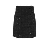 Fay sequin-embellished bouclé mini skirt - Black 42