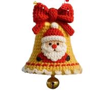 fayarrd Knitted Christmas Decoration, Crochet Accessories for Holidays, Pendant for Parties, Beginners, Car Interior Mirror, Handmade