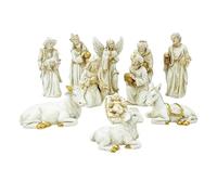fayarrd Nativity Scene Set 11 Pieces | Christmas Nativity Scenes for the Christmas Season | Religious Christmas Decoration for Children Home Garden Church