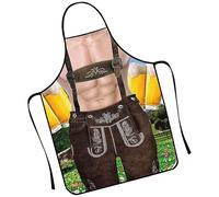 fayarrd Oktoberfest Apron for Women, Oktoberfest Aprons for Couples, Dress Costume 3D Funny Oktoberfest Apron - Party Costume German Outfits, Comfortable with Pockets for Barbecue, Baking, Kitchen